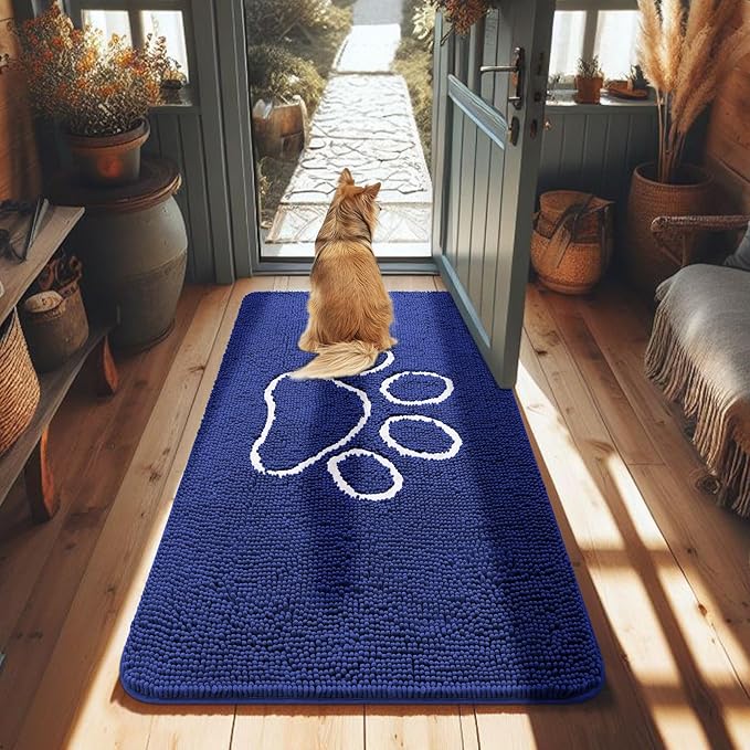smiry Dog Door Mat for Muddy Paws (48x30 Inches,