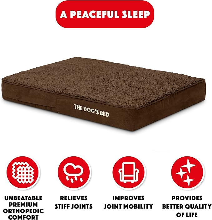 The Dog’s Bed Orthopedic Memory Foam Dog Bed 34x22, Pain