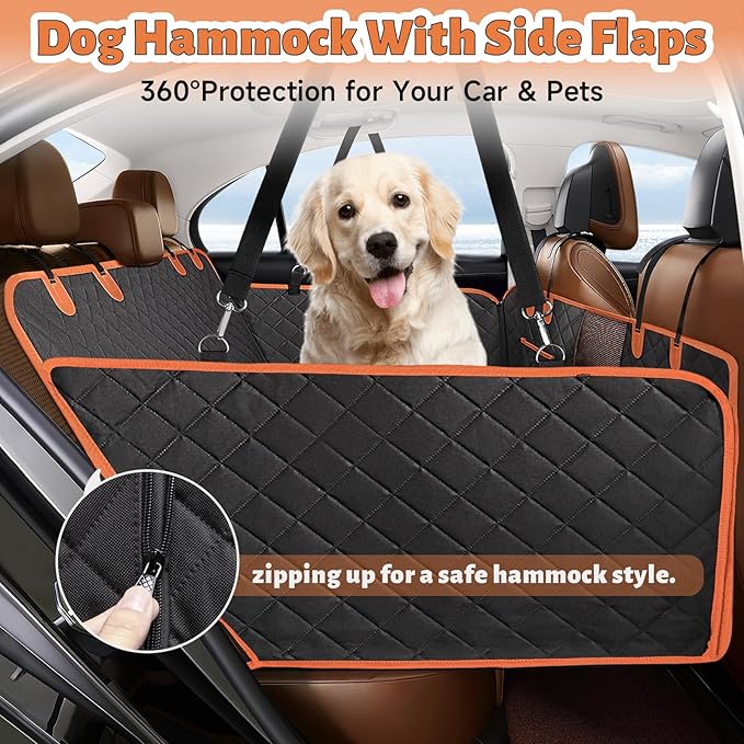 Back Seat Extender for Dogs Window,100% Waterproof