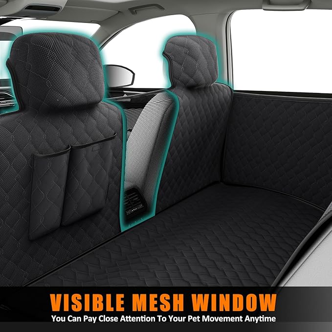 D-Lumina Dog Seat Covers for Tesla Model 3 2018-2023 2020-2023, Waterproof 3 Back