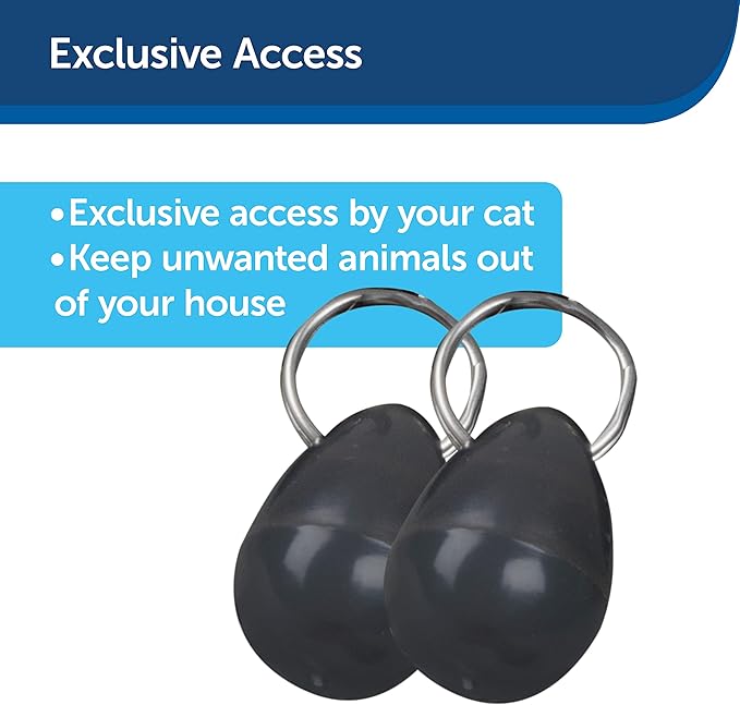 PetSafe, Staywell, Magnetic Collar Key 2 Pack, Selective Entry, Convenient, Microchip Alternative, Black