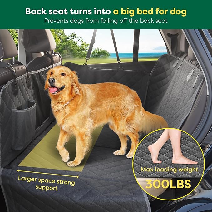 nzonpet Dog Car Seat Cover for Back Seat