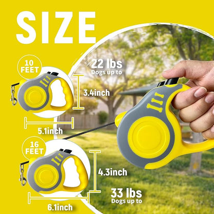 Retractable Dog Leash Automatic Telescopic Tractor Dog Tape 10/16 FT