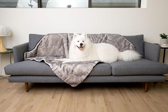 PupProtector Luxe Waterproof Throw Blanket for Dogs and Cats (60" L 50" W)