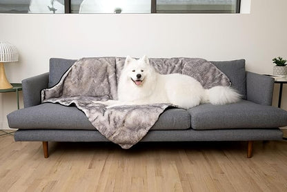 PupProtector Luxe Waterproof Throw Blanket for Dogs and Cats (60" L 50" W)