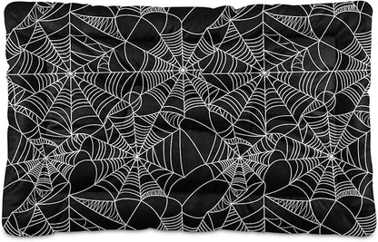 Halloween Spider Web Pet Bed Pad Soft Dog Bed Mat with Anti-Slip Bottom