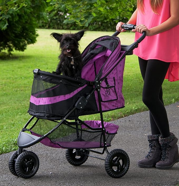 Pet Gear No-Zip Special Edition 3 Wheel Pet Stroller for Cats/Dogs 4 colors