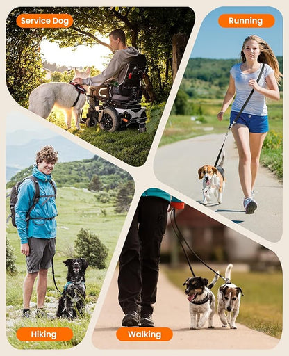 oneisall Hands Free Dog Leash 4-7ft Nylon