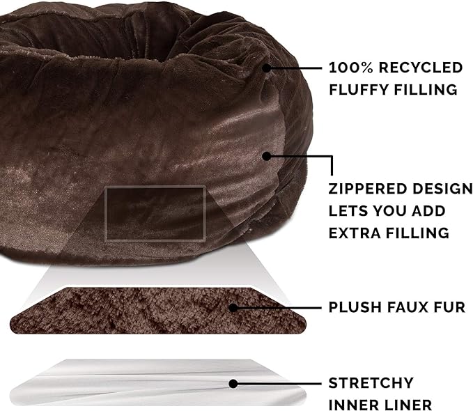 Furhaven Soft & Cozy Dog Bed for Small Dogs 20 lbs