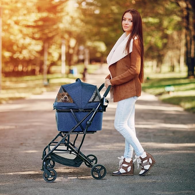 3 in 1 Dog Stroller 4 Wheels