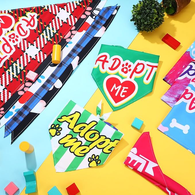 30 Pcs Adopt Me Dog Bandanas Pet Bandanas