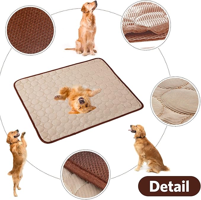 SHEJIZE Dog Cooling Mat Dog Cooling Pad Self Cooling Blanket 28x22inch/70x55cm)