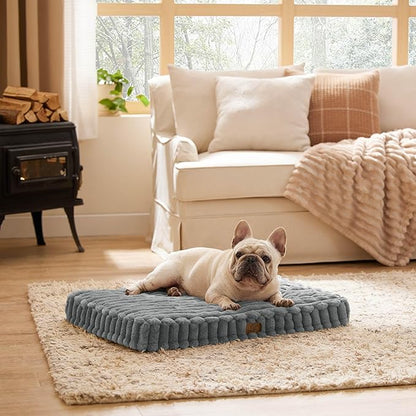 Bedsure Orthopedic Dog Bed for Medium Dogs (30x20, Warm