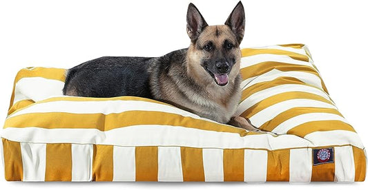 Majestic Pet Rectangle Large Dog Bed Washable – Non Slip Comfy Pet Bed – Dog Crate Bed with Removable Washable Cover – Dog Kennel Bed for Sleeping 50x42x5 Inch