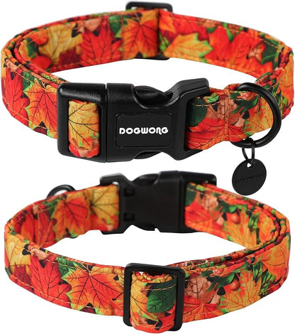 DOGWONG Cotton Dog Collar