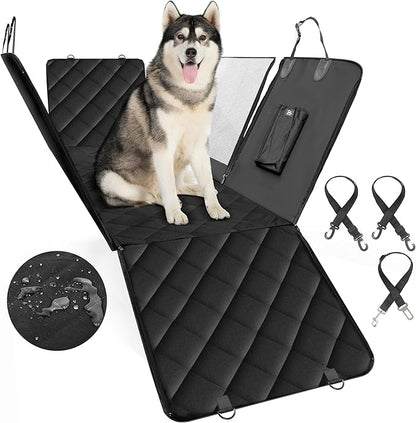 Simple Deluxe Dog Car Seat Cover 3 Storage