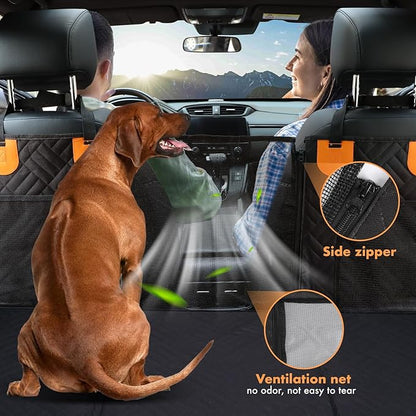 Dog Car Seat Cover for Back Seat 300lbs,Waterproof Dog