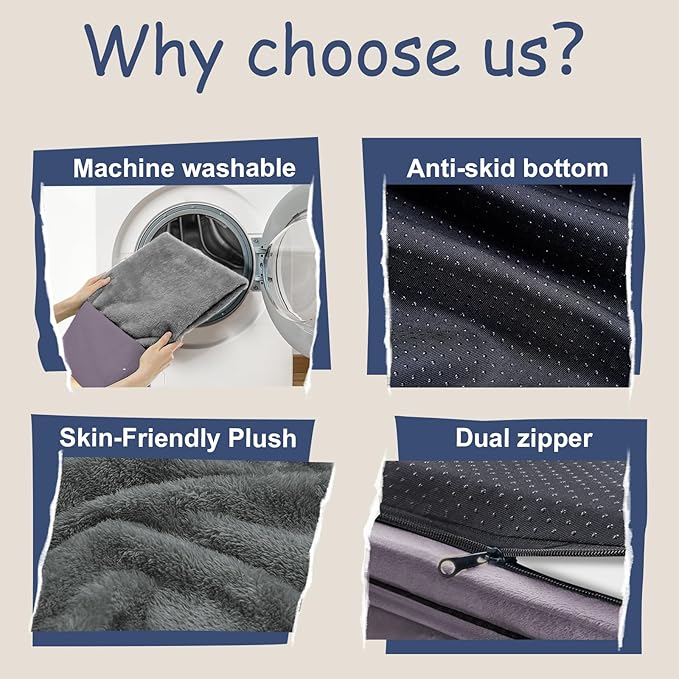 Orthopedic Washable Large Dog Bed: XLarge Dog Bed Bolster Waterproof