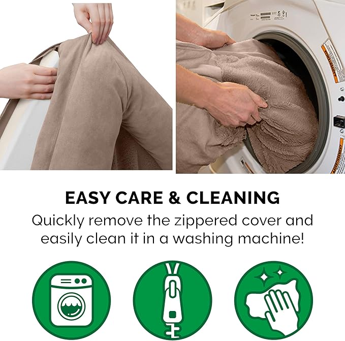 Furhaven Memory Foam Dog Bed for Medium/Small Dogs w/ Removable Bolsters & Washable Cover 35 lbs