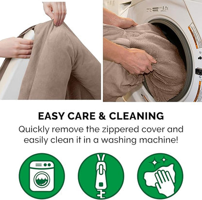 Furhaven Memory Foam Dog Bed for Large/Medium Dogs w/ Removable Bolsters & Washable Cover 55 lbs