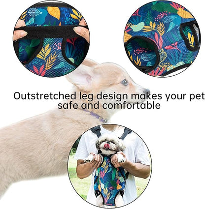 Pet Dog Carrier Backpack Legs Out Adjustable Pet Front Cat Backpack Carrier Travel Bag for Traveling Hiking Camping for Small Medium Dogs Cats Puppies