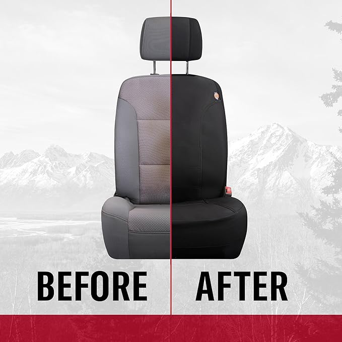 DICKIES 2-Piece Dual-Protection Seat Covers for Cars and SUVs