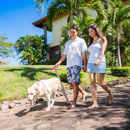 Waterproof Dog Leash Carabiner Leash for Dogs Soft 5ft*15mm*2.0mm Pink