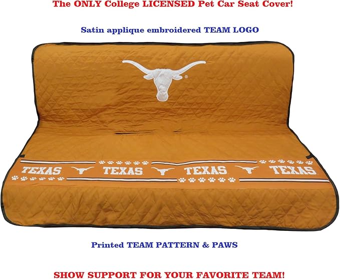 Pets First Collegiate Texas Longhorns Pet Car Seat
