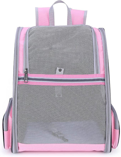 LOLLIMEOW Pet Carrier Backpack for Dogs and Cats,Puppies,Fully Ventilated Mesh,Airline Approved,Designed for Travel, Hiking, Walking & Outdoor Use