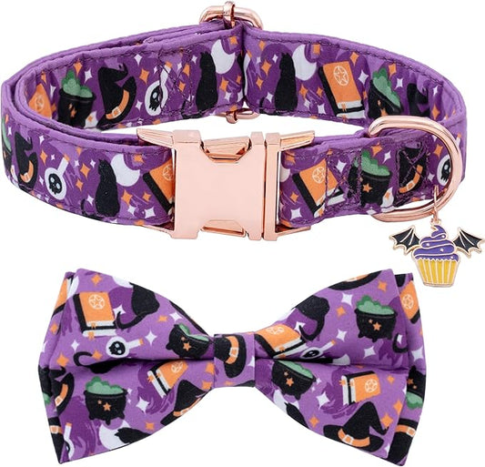 Faygarsle Stylish Bow Tie Dog Collar for Small