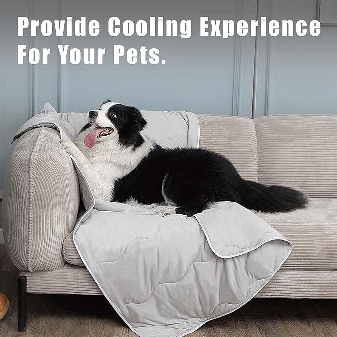 MICROCOSMOS Pet Cooling Blankets & Sleeping Mat- Reversible Washable Durable Dog Bed Cover