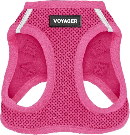 Voyager Step-in Air Dog Harness - All Weather Mesh Step in Vest Harness for Small and Medium Dogs and Cats by Best Pet Supplies - Harness (Fuchsia), S (Chest: 14.5-16")