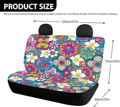 AFPANQZ Colorful Tropical Flower Car Seat Cover