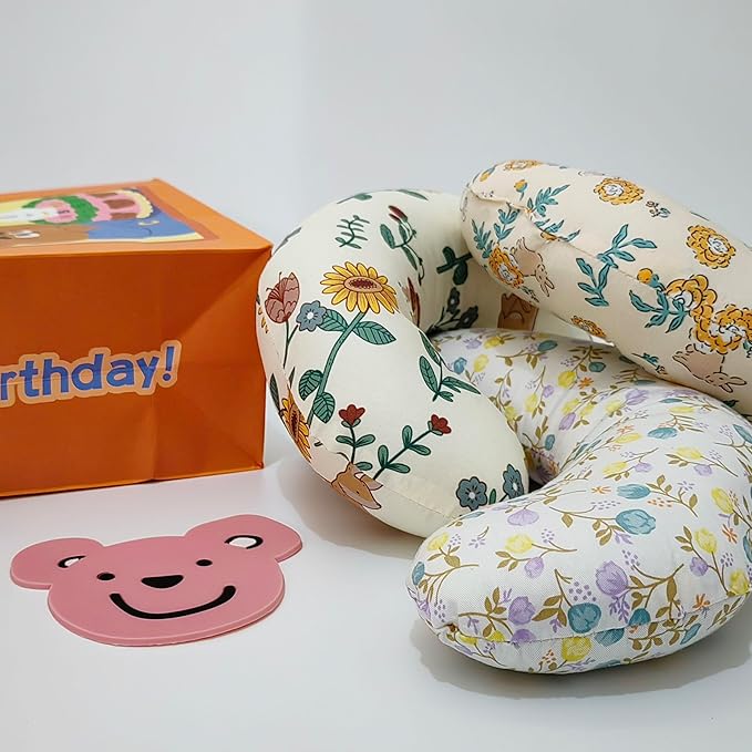 Pet Pillow Floral U-Shaped Pillow for Dogs