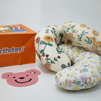 Pet Pillow Floral U-Shaped Pillow for Dogs