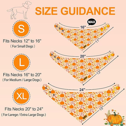 Fall Dog Bandanas 2 Pack