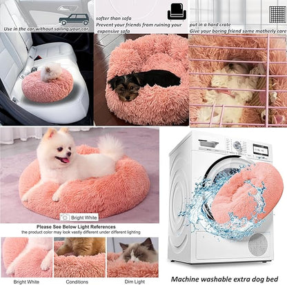 Pink Puppy Bed 15 Inch Washable 5 lbs