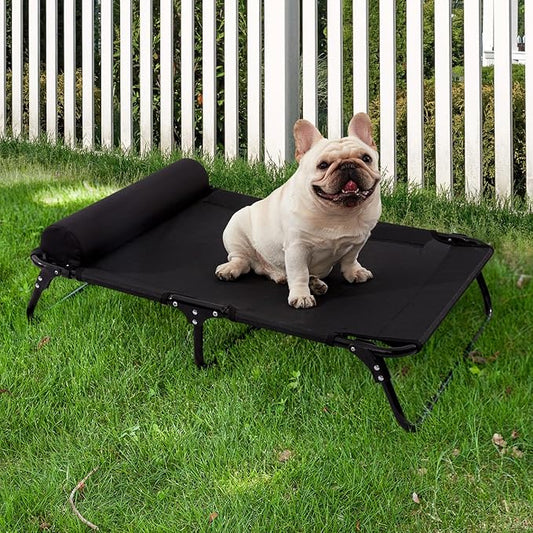 ABE Outdoor Dog Bed,Dog Cot,Dog Beds Large Sized Dog,Raised Dog Bed,Cooling Dog Bed,Elevated Dog Bed,Outside Dog Bed Off Ground,Outdoor Pet Bed (Medium)