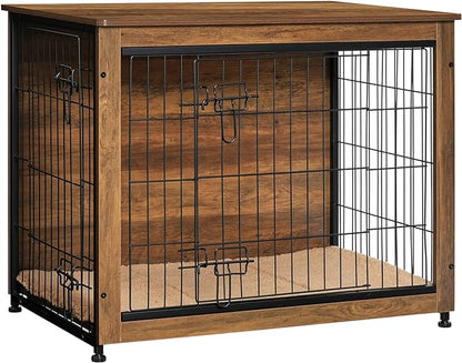 DWANTON Dog Crate Furniture with Cushion 32.5" L,
