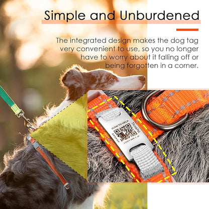 ThinkPet Reflective Breathable Soft Air Mesh with QR Code Dog Tag Puppy Choke Free Over Head Vest Harness for Puppy Small Medium Dogs and Cats Small Orange