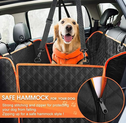 Dog Car Seat Cover for Back Seat 4 Bags