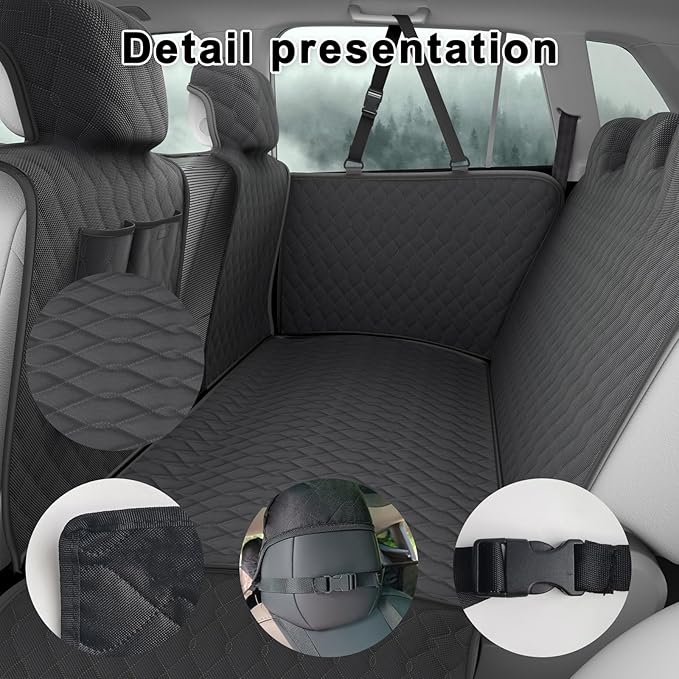 RUIANTE Compatible with Dog Car Seat Cover Protector 2019-2024 (Black)