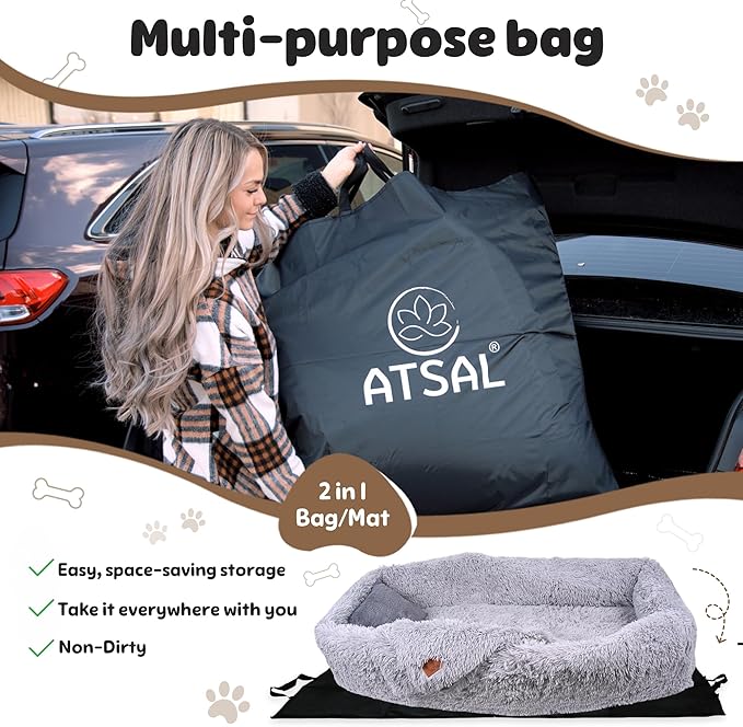 Comfy Human Dog Bed for People Adults 2in1 Foldable 70"x30”x12” Portable