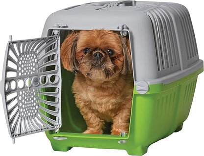 MidWest Homes for Pets Spree Travel Pet Carrier | Hard-Sided Pet Kennel Ideal for 'XS' Dog Breeds, Small Cats & Small Animals | Dog Carrier Measures 22.3L x 14.2 W x 15H - Inches