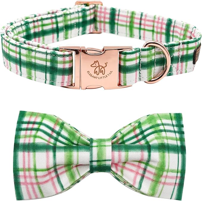 Elegant little tail Dog Collar with Bow