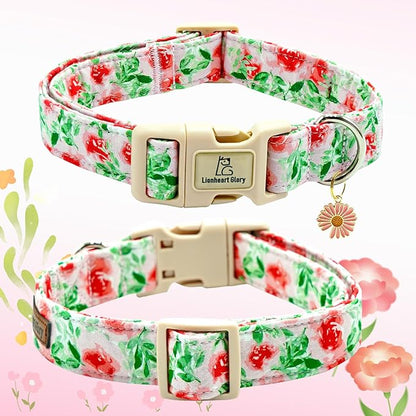 Lionheart glory Dog Collar Pink Flower Dogs Collar