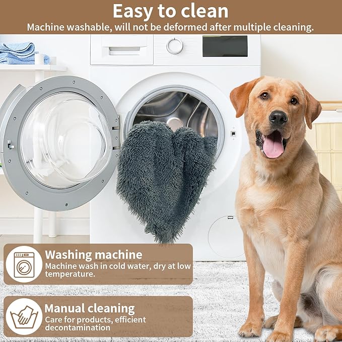 Calming Dog Couch Bed for Large Dogs 47.2 x 35.4 x 7.9 Inches