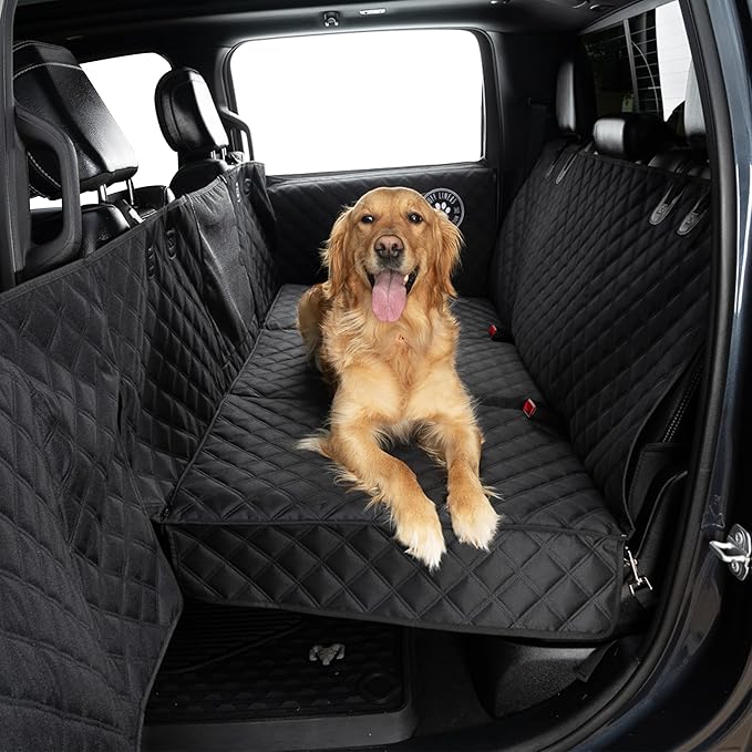 Large Dog Back Seat Extender for Dogs and Door Protection for Full-Size Trucks & Full-Size SUV