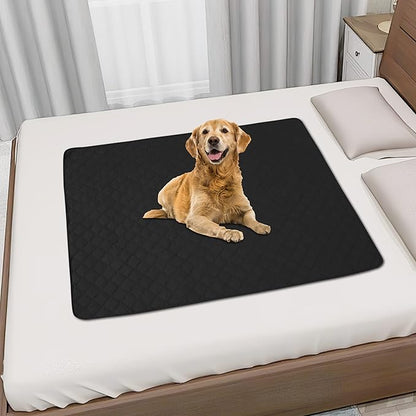 Easy-Going 100% Waterproof Dog Bed Cover, Non-Slip Pet Blanket for Furniture, Washable Couch Cover, Repleasement Sofa Cover (30X70 in,Black)