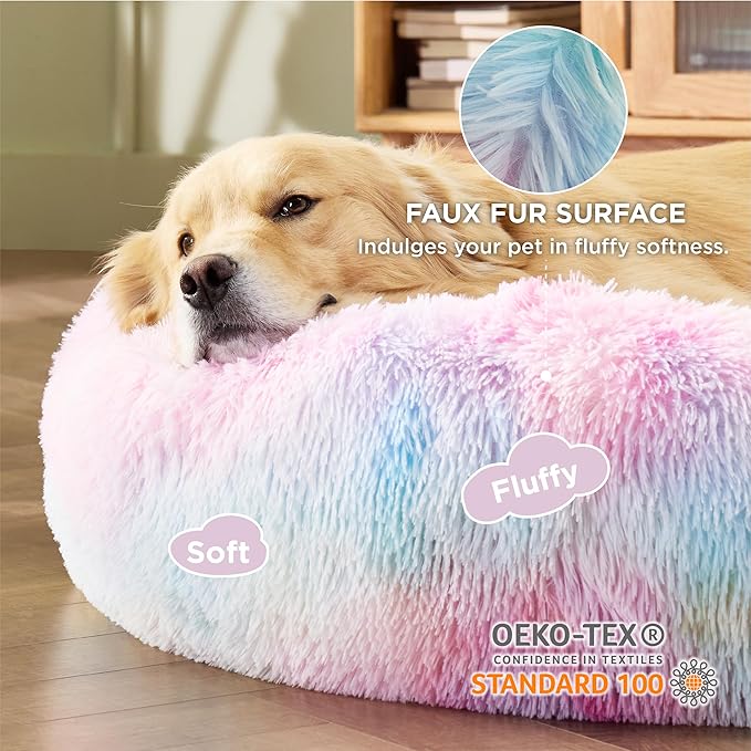 Bedsure Calming Dog Bed for Extra Large Dogs 125 lbs 45 inches